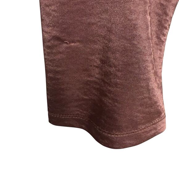 Louna Brown Jersey Long Sleeve Ruched Belted Collared Mini Dress Size XL - Picture 10 of 15